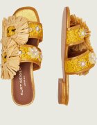 Kurt Geiger Șlapi RAFFIA BUCKLE FLAT
