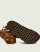 Kurt Geiger Șlapi Western Buckle | piele întoarsă