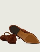 Lauren Ralph Lauren Balerini Londyn Mary Jane | piele întoarsă