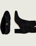 Lauren Ralph Lauren Botine cu toc KELLIE | piele întoarsă