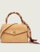 Lauren Ralph Lauren Cufăr + eșarfă pătrată Farrah | piele întoarsă