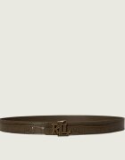 Lauren Ralph Lauren Curea din piele cu două fețe Logo Reversible