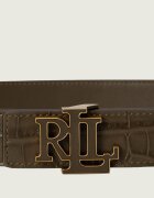 Lauren Ralph Lauren Curea din piele cu două fețe Logo Reversible