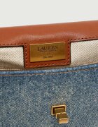 Lauren Ralph Lauren Denim cufăr Farrah cu adaos de piele