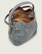 Lauren Ralph Lauren Denim geantă tip sac Blaike cu adaos de piele