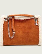 Lauren Ralph Lauren Geantă pe umăr Bradley | shearling | piele întoarsă