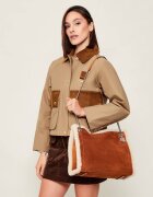 Lauren Ralph Lauren Geantă shopper Bradley | shearling | piele întoarsă