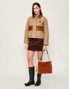Lauren Ralph Lauren Geantă shopper Bradley | shearling | piele întoarsă