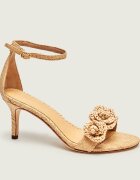 Lauren Ralph Lauren Sandale cu toc subțire Allie cu adaos de piele