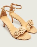 Lauren Ralph Lauren Sandale cu toc subțire Allie cu adaos de piele