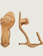 Lauren Ralph Lauren Sandale cu toc subțire Allie cu adaos de piele