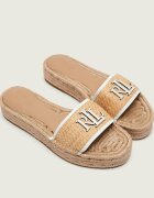 Lauren Ralph Lauren Șlapi POLLY cu adaos de piele