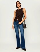 Liu Jo Blugi Authentic Beat | flare fit cu adaos de lână