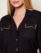 Liu Jo Sport Cardigan | Loose fit cu adaos de mătase