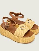 Love Moschino Sandale cu adaos de piele