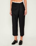 Marc Cain Pantaloni WELS | Loose fit cu adaos de lână