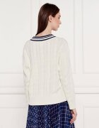 Marc Cain Pulover | Relaxed fit | cu adaos de mătase și cașmir