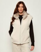 Marc Cain Vestă | Loose fit cu adaos de lână