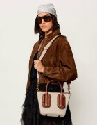 MARC JACOBS Cufăr Babe Small Tote In Canvas cu adaos de piele