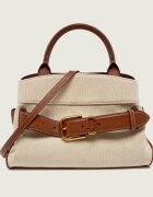 MARC JACOBS Cufăr Canvas Leather Dakota cu adaos de piele