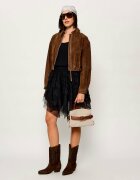 MARC JACOBS Cufăr Canvas Leather Dakota cu adaos de piele