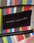 MARC JACOBS Cufăr The Stripe Mesh Small Tote Bag cu adaos de piele