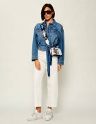 MARC JACOBS De blugi geantă poștaș The Camp Patchwork Denim Snapshot