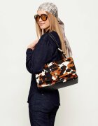MARC JACOBS De piele geantă pe umăr The Cow Haircalf Large Dual Bag