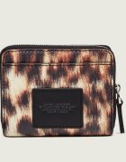 MARC JACOBS De piele portofel Leather Mini Compact Wallet In Leopard
