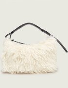 MARC JACOBS Geantă pe umăr Scene Large Shoulder Bag In Grunge Fur | shearling cu adaos de piele