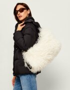 MARC JACOBS Geantă pe umăr Scene Large Shoulder Bag In Grunge Fur | shearling cu adaos de piele