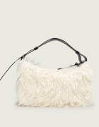 MARC JACOBS Geantă pe umăr Scene Large Shoulder Bag In Grunge Fur | shearling cu adaos de piele