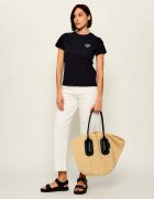 MARC JACOBS Geantă shopper + borsetă Babe Ttote In Wowen cu adaos de piele