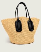 MARC JACOBS Geantă shopper + borsetă Babe Ttote In Wowen cu adaos de piele