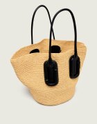 MARC JACOBS Geantă shopper + borsetă Babe Ttote In Wowen cu adaos de piele