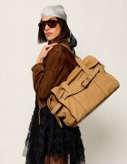 MARC JACOBS Geantă shopper Dakota | zamsz cu adaos de piele