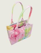 MARC JACOBS Geantă shopper The Blurred Floral Medium Puffy Nylon Tote Bag