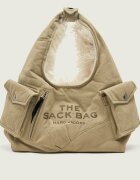 MARC JACOBS Hobo Sack Bag In Cargo Fur Canvas | shearling