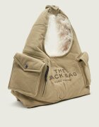 MARC JACOBS Hobo Sack Bag In Cargo Fur Canvas | shearling
