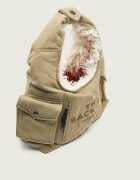 MARC JACOBS Hobo Sack Bag In Cargo Fur Canvas | shearling