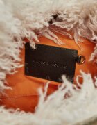 MARC JACOBS Hobo Sack Bag In Cargo Fur Canvas | shearling