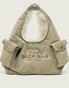 MARC JACOBS Hobo Sack Bag In Cargo Fur Canvas | shearling
