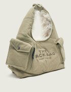 MARC JACOBS Hobo Sack Bag In Cargo Fur Canvas | shearling