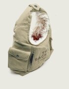 MARC JACOBS Hobo Sack Bag In Cargo Fur Canvas | shearling