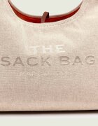 MARC JACOBS Hobo The Leather-Trim Canvas Belted Sack Bag cu adaos de piele