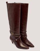 Marella De piele cizme cu toc subțire