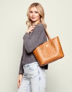MCM Geantă shopper + borsetă Liz cu adaos de piele
