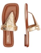 Michael Kors De piele flip flops Lena