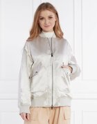 MM De satin geacă bomber | Oversize fit cu adaos de lână