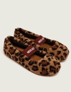 Moon Boot Căptușite balerini MB Fleece Ballerina Leopard Mary Jane cu adaos de lână